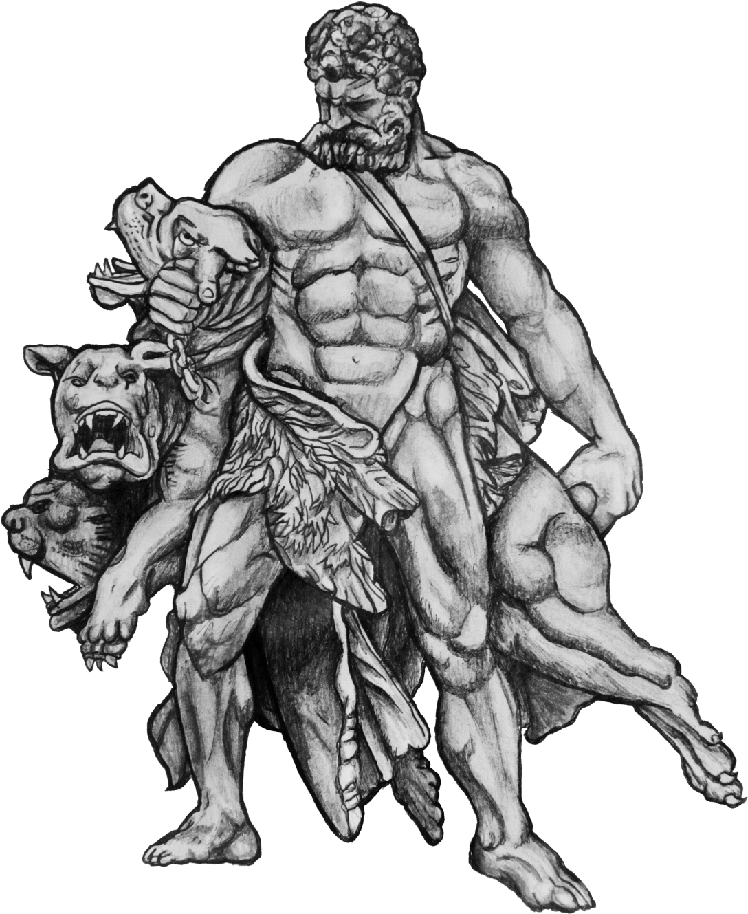 Hercules Cerberus Tattoo Design Png Hercules Tattoo, Transparent - Transparent PNG Free Download