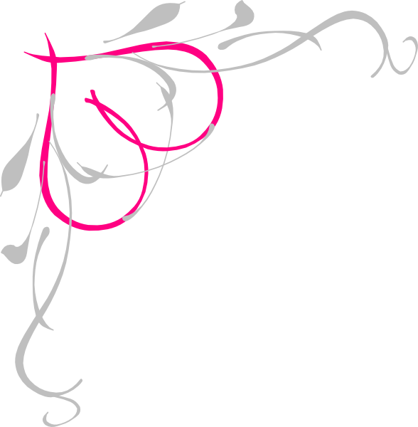 Fancy Vine Tattoo - Pink And Blue Border Design, HD Png Download - Transparent PNG Free Download