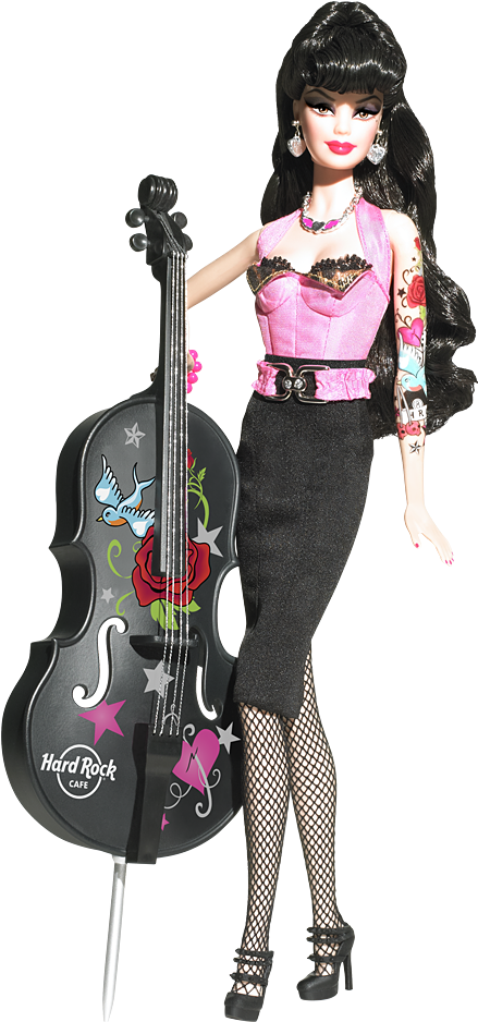 Pin Up Girl Tattoo Designs - Hard Rock Café Barbie Doll, HD Png Download - Transparent PNG Free Download