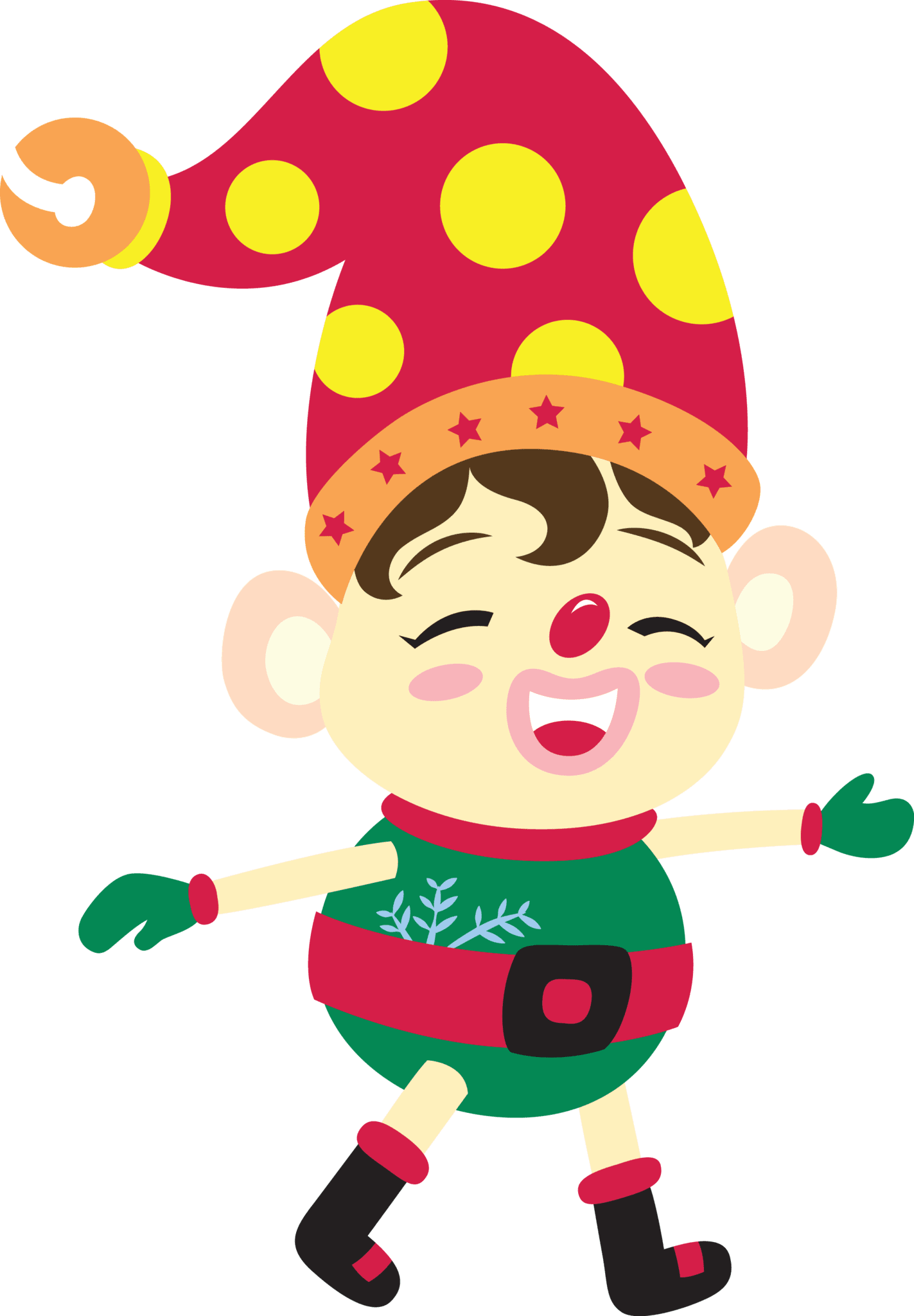 Christmas Elf Fake Tattoo, Christmas Elf Temporary - Cartoon, HD Png Download - Transparent PNG Free Download