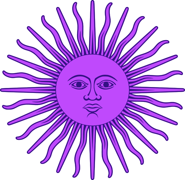 Sol De Mayo Bandera Argentina Clip Art Tattoo - Sun On The Argentina Flag, HD Png Download - Transparent PNG Free Download