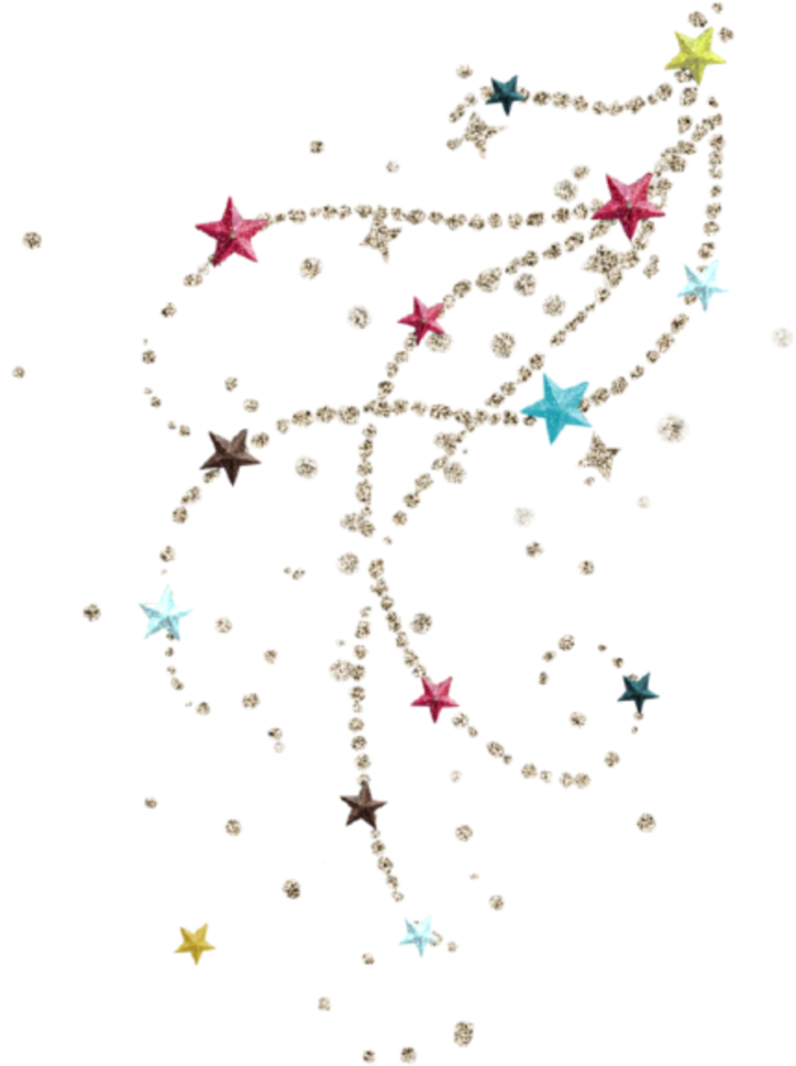 #christmas #stars #glitter - Poussiere D Etoile Dessin, HD Png Download - Tattoo Transparent PNG Free Download