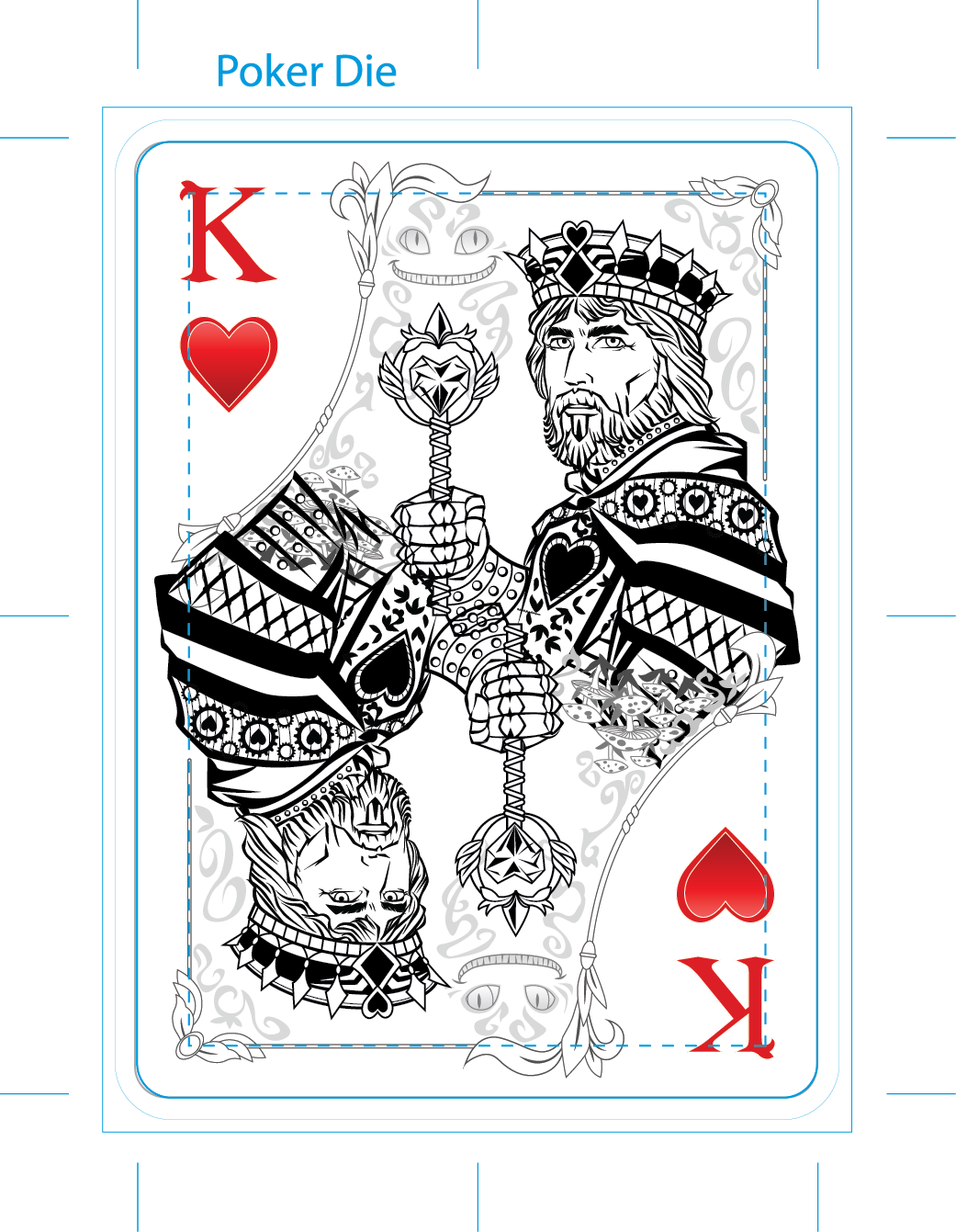 King Card Tattoo - King And Queen Of Hearts Cards, HD Png Download - Transparent PNG Free Download