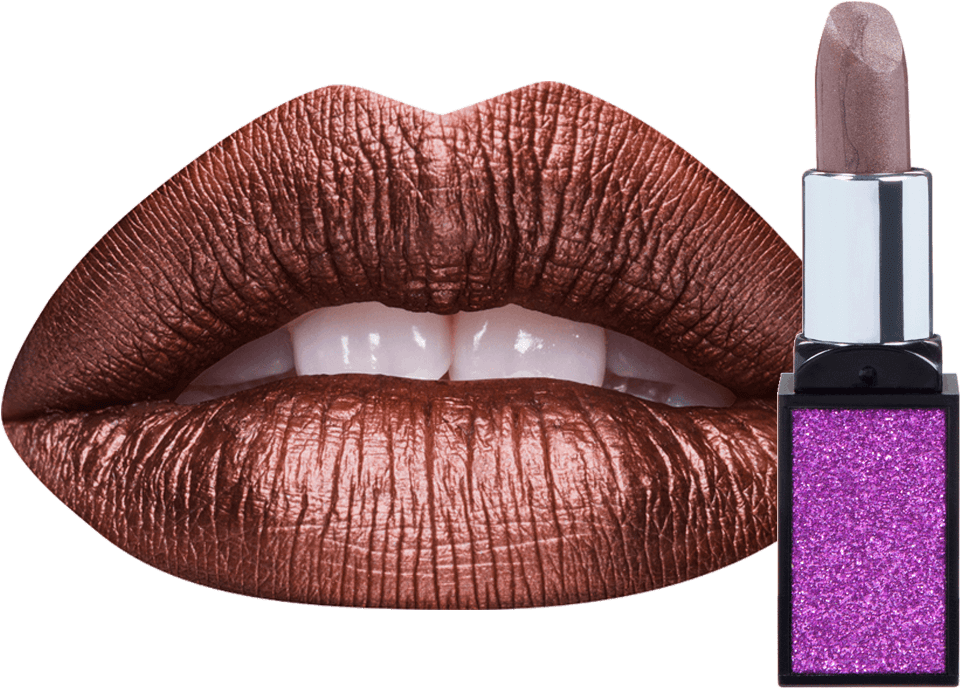 Tattoo Junkee Party Time Metallic Lip Swatch Main - Bullet Lipstick Png Transparent, Png Download - Transparent PNG Free Download