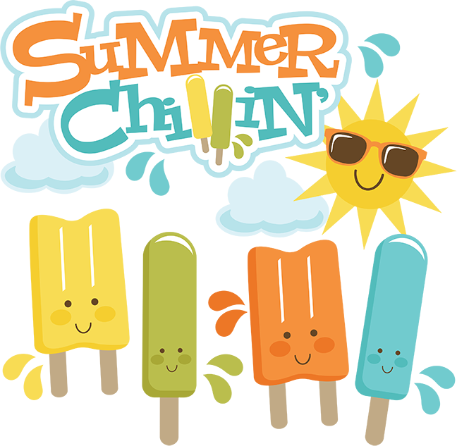 Summer Chillin' Svg Cut Files For Scrapbooking Popsicle - Summer Clip Art Cute - Free Transparent PNG Clipart Images Download. - Transparent PNG Free Download