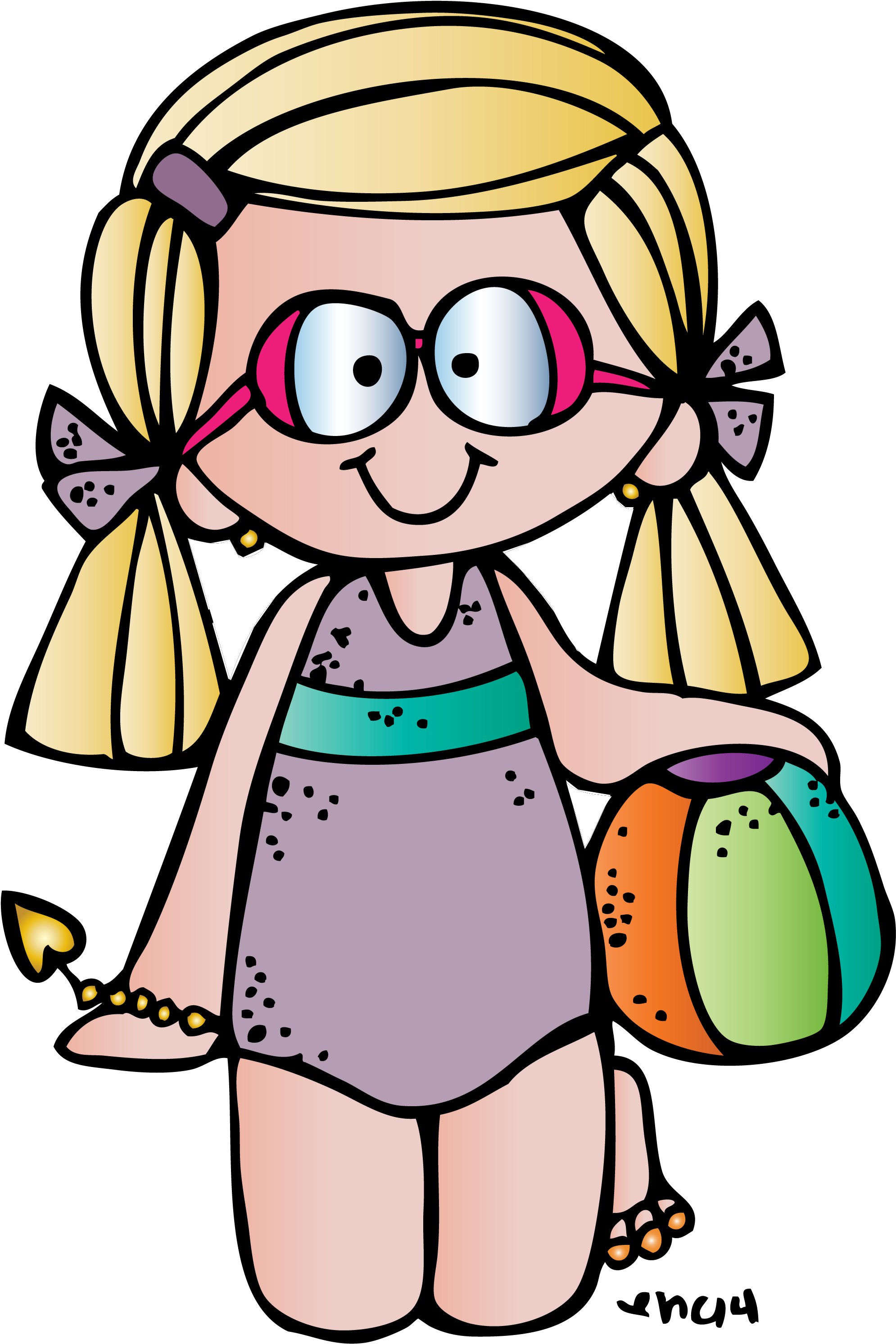 Art Kidsclip - Melonheadz Summer Clipart - Free Transparent PNG Clipart Images Download. - Transparent PNG Free Download