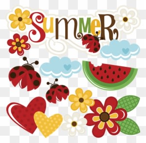 Summer Svg Scrapbook Title Summer Svg Files Flower - Summer Svg Miss Kate - Free Transparent PNG Clipart Images Download. - Transparent PNG Free Download