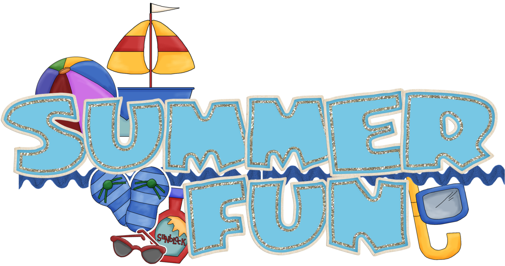 Sweet Clip Art Vacation Medium Size - Summer Fun Png - Free Transparent PNG Clipart Images Download. - Transparent PNG Free Download