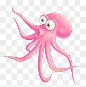 Octopus Clipart - Kim Lennon Pink Octopus Custom Newborn Summer Tee White - Free Transparent PNG Clipart Images Download. - Transparent PNG Free Download