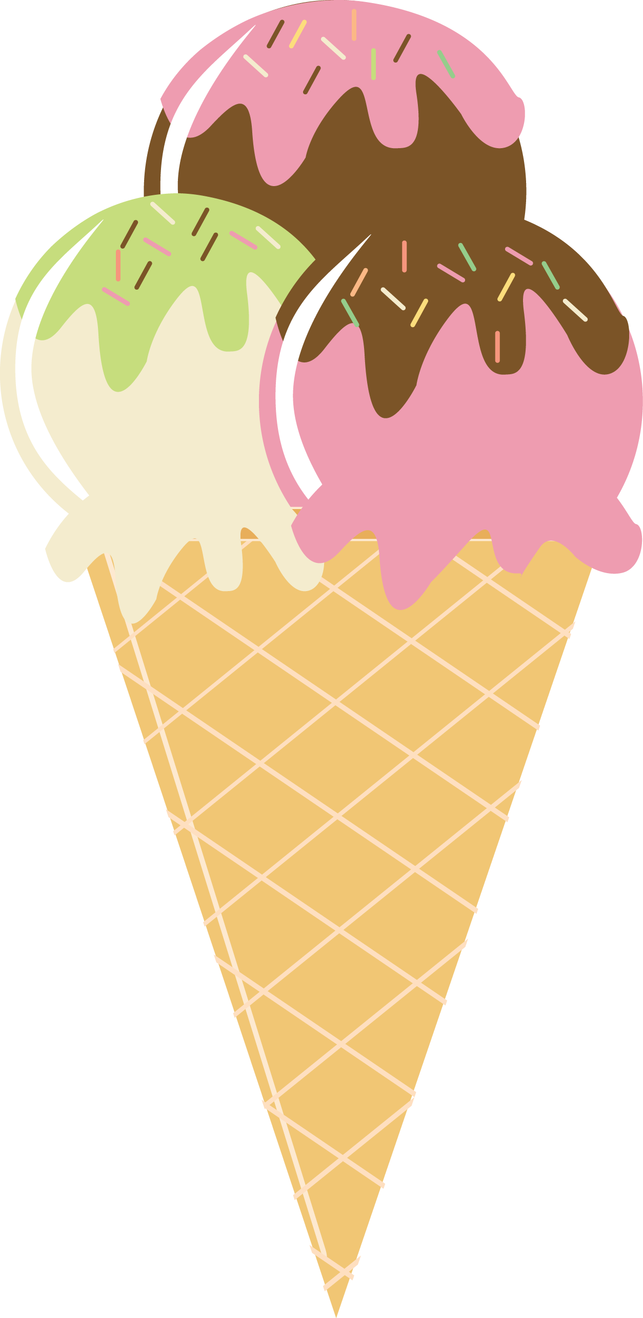 Cute Cliparts ❤ Photo By @daniellemoraesfalcao - Clipart Summer Ice Cream - Free Transparent PNG Clipart Images Download. - Transparent PNG Free Download