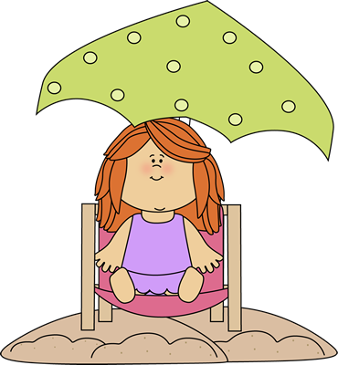 Red Headed Girl In A Beach Chair Clip Art - Third Grade Summer Packet - Free Transparent PNG Clipart Images Download. - Transparent PNG Free Download