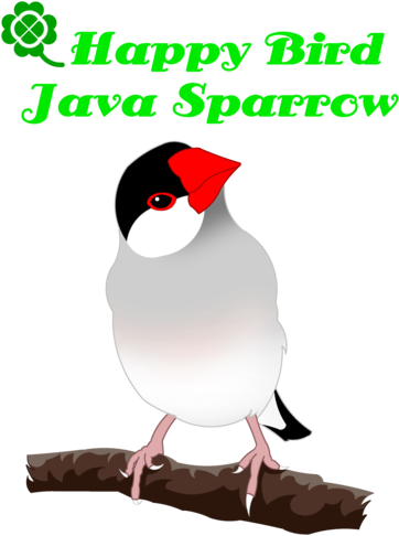 Happy Bird Java Sparrow （桜文鳥） - Dog Days Of Summer - Free Transparent PNG Clipart Images Download. - Transparent PNG Free Download