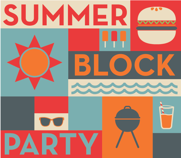 Pin Block Party Clip Art - Summer Block Party 2017 - Free Transparent PNG Clipart Images Download. - Transparent PNG Free Download