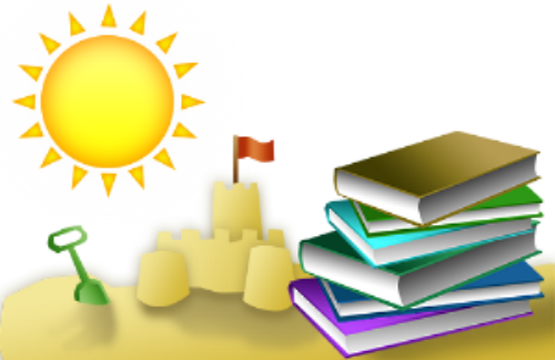 Summer Reading Clip Art Of Books With Sand Castle, - Summer Reading Clip Art - Free Transparent PNG Clipart Images Download. - Transparent PNG Free Download