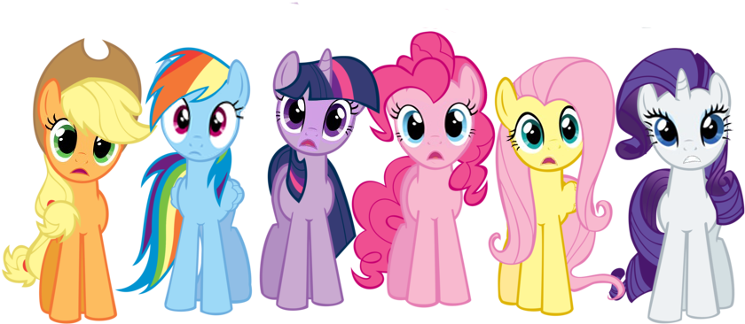 Mane Six Shocked By Blanconeitoor - 5 Seconds Of Summer - Free Transparent PNG Clipart Images Download. - Transparent PNG Free Download