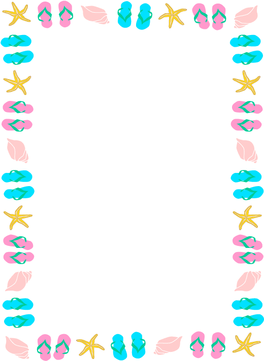 Summer Border Clip Art - Summer Border Clipart - Free Transparent PNG Clipart Images Download. - Transparent PNG Free Download