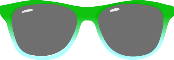 Two Toned Sunglasses Clip Art At Clker - Summer Sunglasses Clip Art - Free Transparent PNG Clipart Images Download. - Transparent PNG Free Download