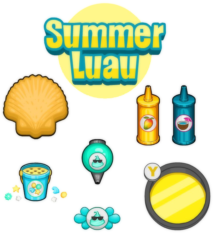 Summer Luau By Mokamizore97 - Papa Louie Cupcakeria Summer Luau - Free Transparent PNG Clipart Images Download. - Transparent PNG Free Download