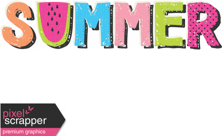 Summer Lovin' July 2017 Blog Train - Logo Summer Word Art - Free Transparent PNG Clipart Images Download. - Transparent PNG Free Download