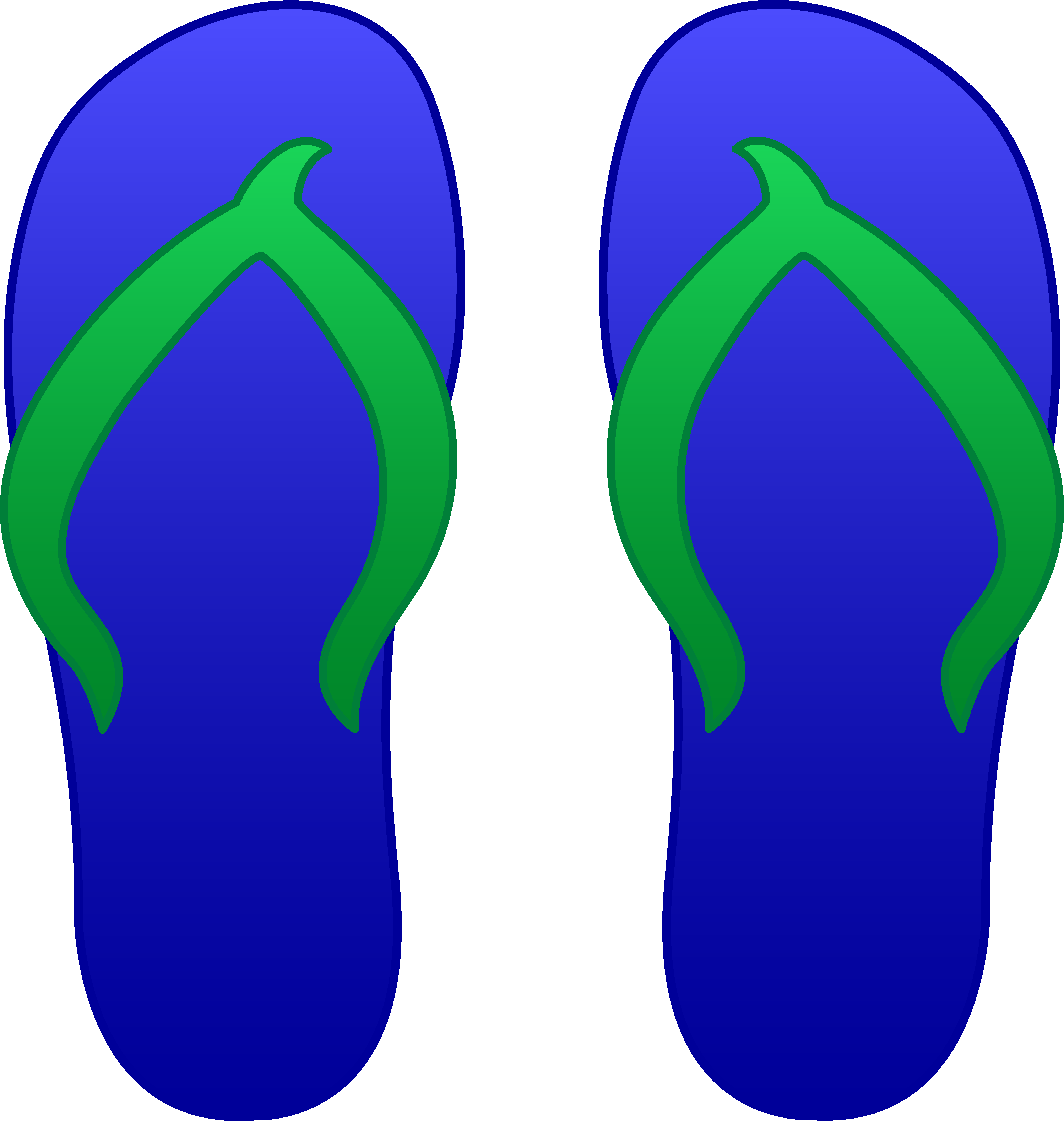 Summer Shoes Cliparts - Clip Art Flip Flops - Free Transparent PNG Clipart Images Download. - Transparent PNG Free Download