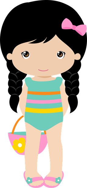 Summer Clipart, Praia Vero, Arte Digital, Elemento, - Menina Na Piscina Png - Free Transparent PNG Clipart Images Download. - Transparent PNG Free Download