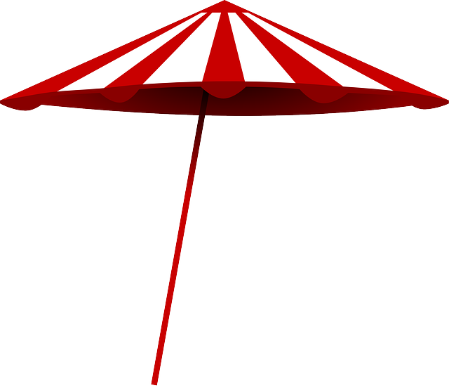Red, Umbrella, Beach, Sun, White, Cartoon, Free, Summer - Beach Umbrella Clip Art - Free Transparent PNG Clipart Images Download. - Transparent PNG Free Download