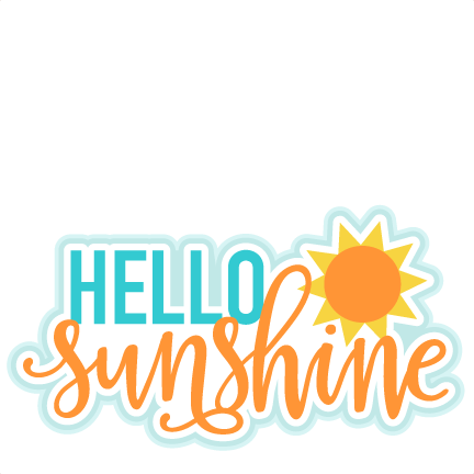 Summer Titles Svg Scrapbook Cut File Cute Clipart Files - Hello Sunshine Clip Art - Free Transparent PNG Clipart Images Download. - Transparent PNG Free Download
