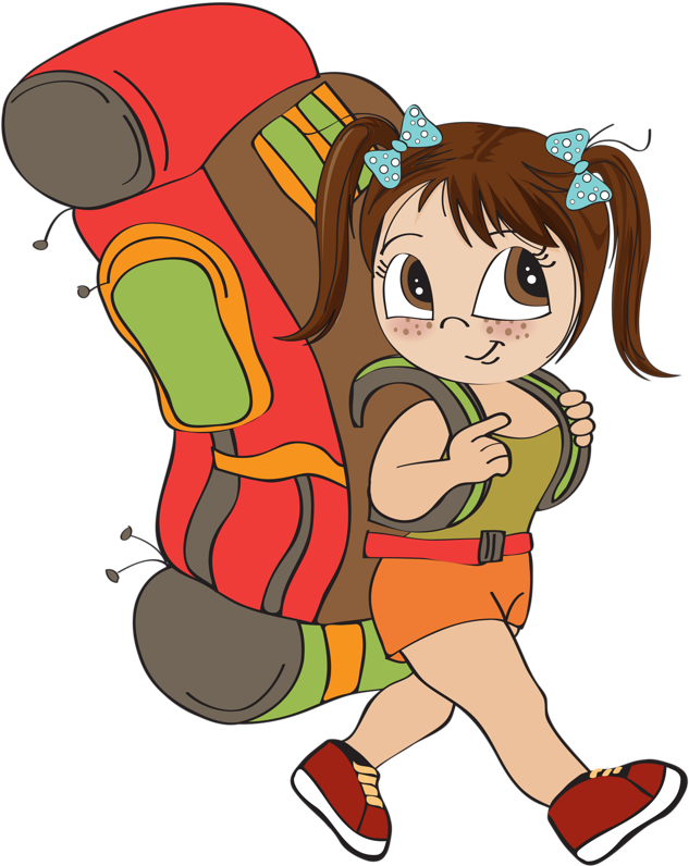 Summer Clipartschool Clipartcute - 背 行李 - Free Transparent PNG Clipart Images Download. - Transparent PNG Free Download