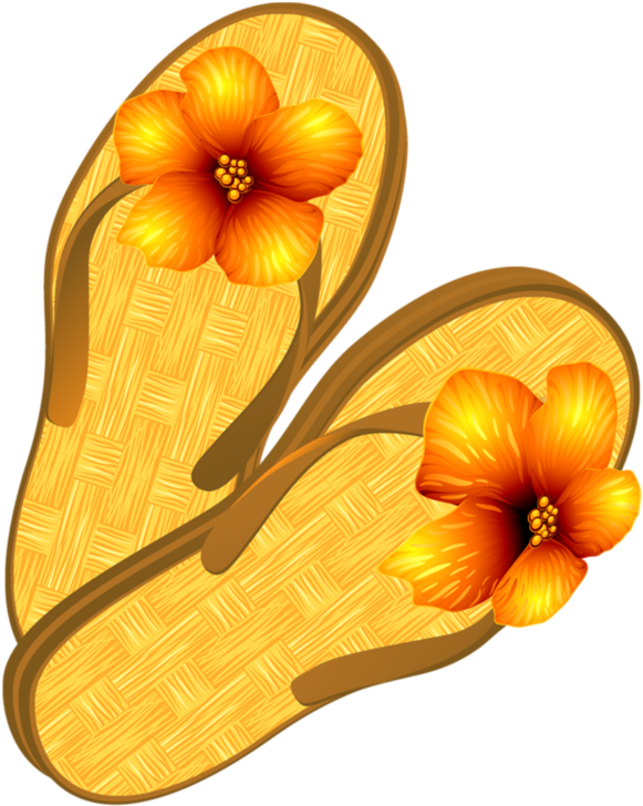 Clip Art❤summer❤flip Flops - Shoe - Free Transparent PNG Clipart Images Download. - Transparent PNG Free Download