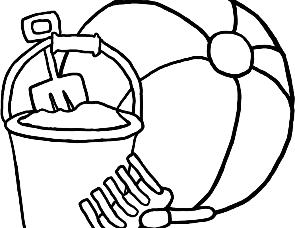 Adults Beach Ball Coloring Page Big Summer Free Printable - Beach Ball Clip Art - Free Transparent PNG Clipart Images Download. - Transparent PNG Free Download