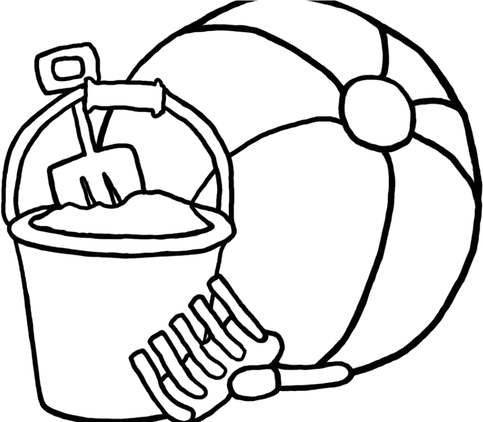 Adults Beach Ball Coloring Page Big Summer Free Printable - Beach Ball Clip Art - Free Transparent PNG Clipart Images Download. - Transparent PNG Free Download