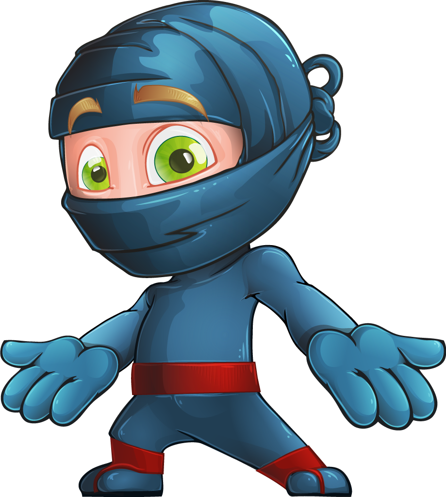 Summer Camp - 9-excited - Toshi The Smart Ninja Vector Cartoon Characters - Free Transparent PNG Clipart Images Download. - Transparent PNG Free Download