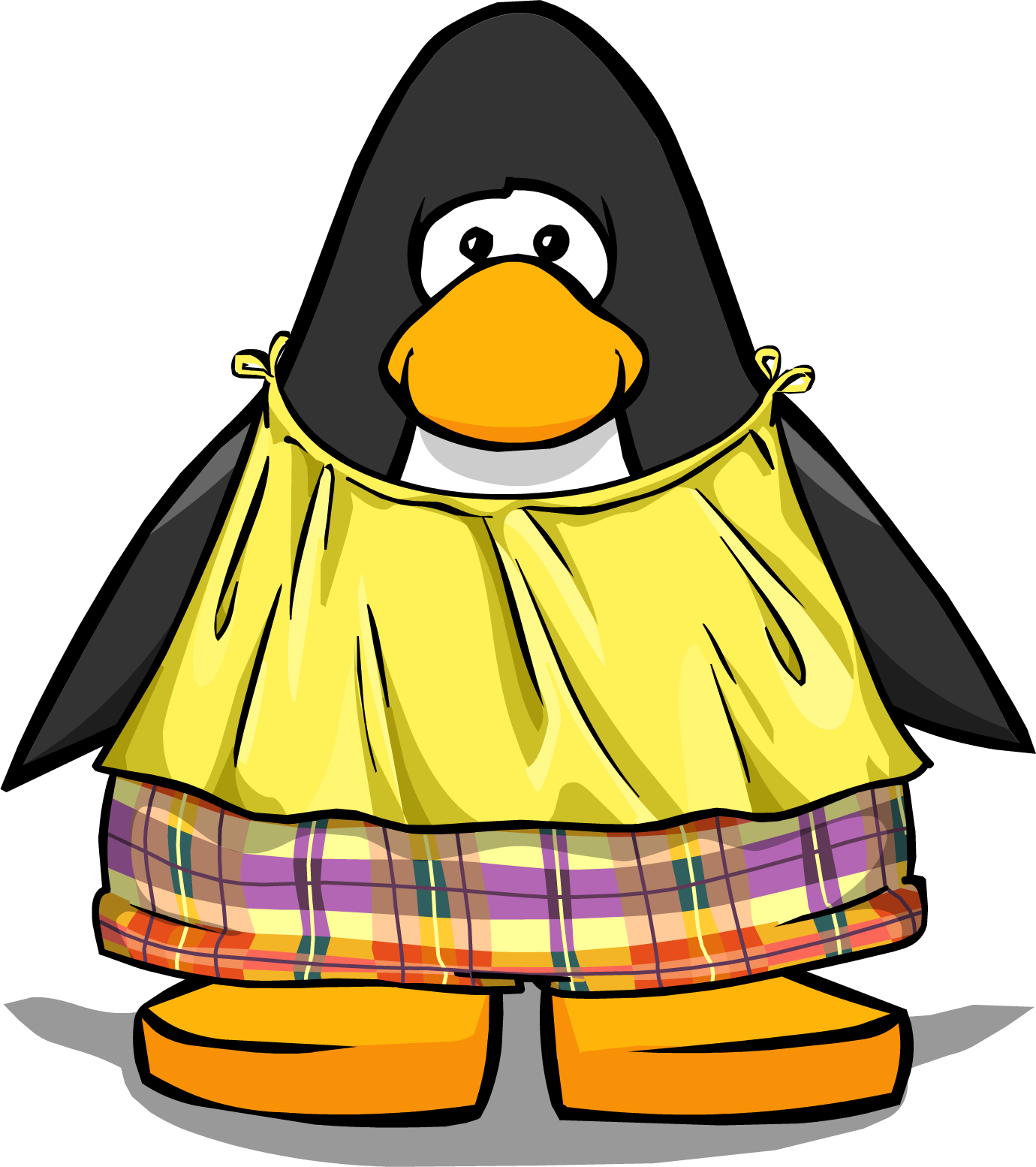 Yellow Summer Outfit From A Player Card - Club Penguin Blue Boa - Free Transparent PNG Clipart Images Download. - Transparent PNG Free Download