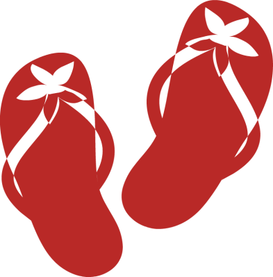 Summer Beach Sandals Clipart - Beach - Free Transparent PNG Clipart Images Download. - Transparent PNG Free Download