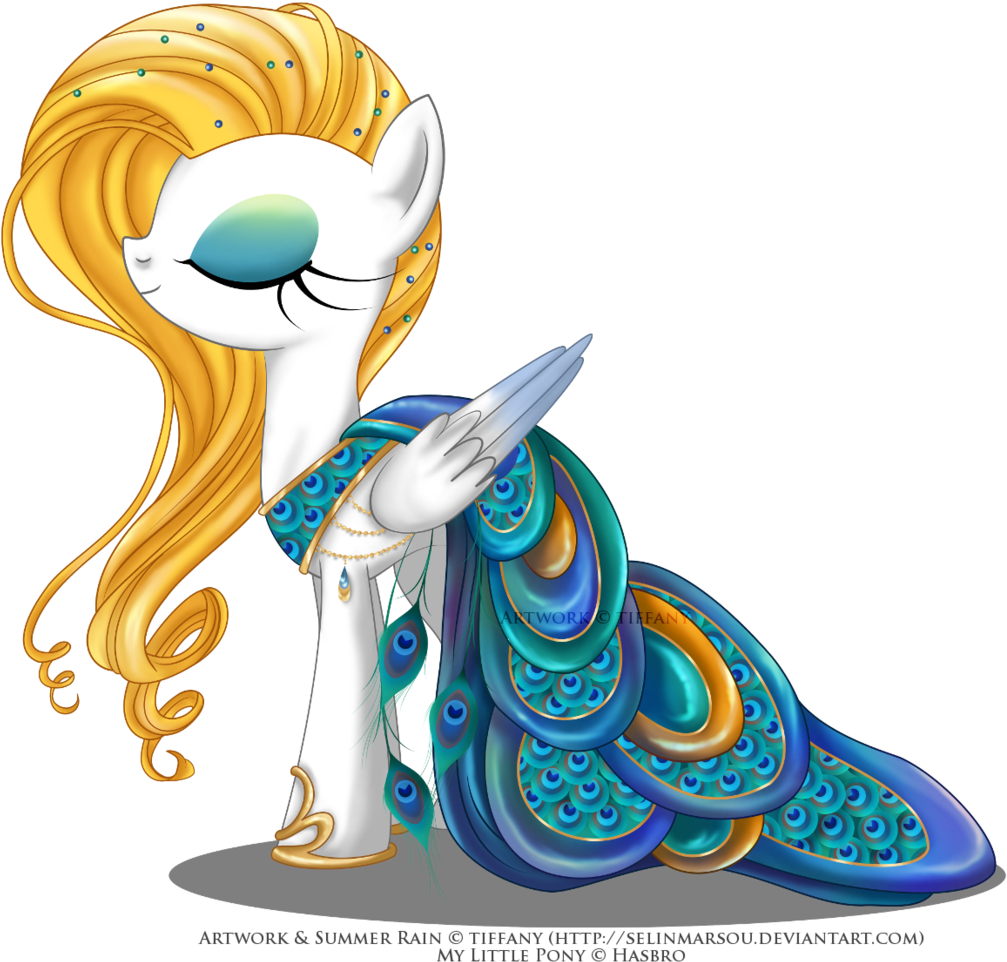 Peacock Gala Dress For Summer Rain By Selinmarsou - My Little Pony Gala Dress - Free Transparent PNG Clipart Images Download. - Transparent PNG Free Download