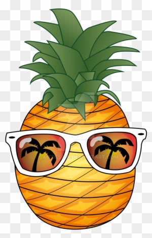 Pineapple Summer By Caitdesign - Pineapple Tshirt Cool Pineapple Hawaii Style Sunglasses - Free Transparent PNG Clipart Images Download. - Summer Transparent PNG Free Download