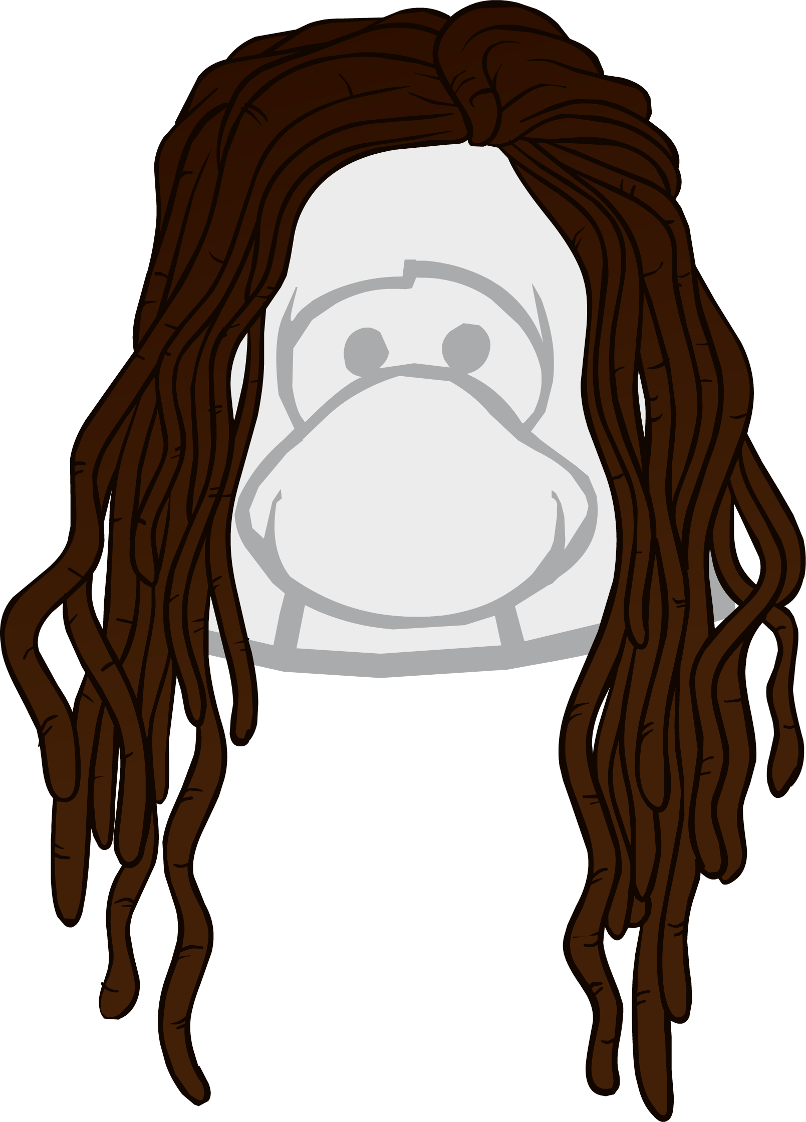 The Summer Jam - Club Penguin Dreadlocks - Free Transparent PNG Clipart Images Download. - Transparent PNG Free Download