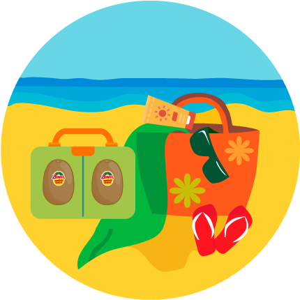 Kiwifruit Is An Easy Summer Take Away - Illustration - Free Transparent PNG Clipart Images Download. - Transparent PNG Free Download