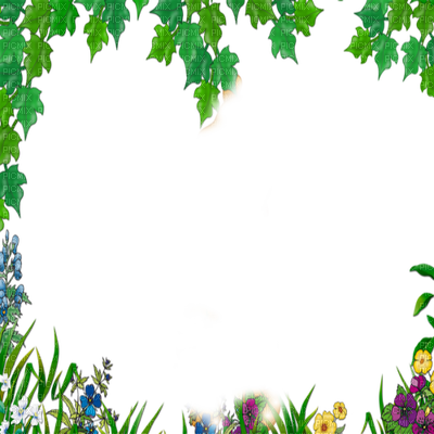 Flower And Leaves Frame Summer - God - Free Transparent PNG Clipart Images Download. - Transparent PNG Free Download