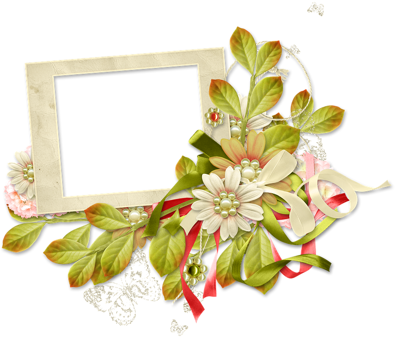 Frame, Photo Frame, Spring, Summer, Flowers, Greens - Stitchwort - Free Transparent PNG Clipart Images Download. - Transparent PNG Free Download