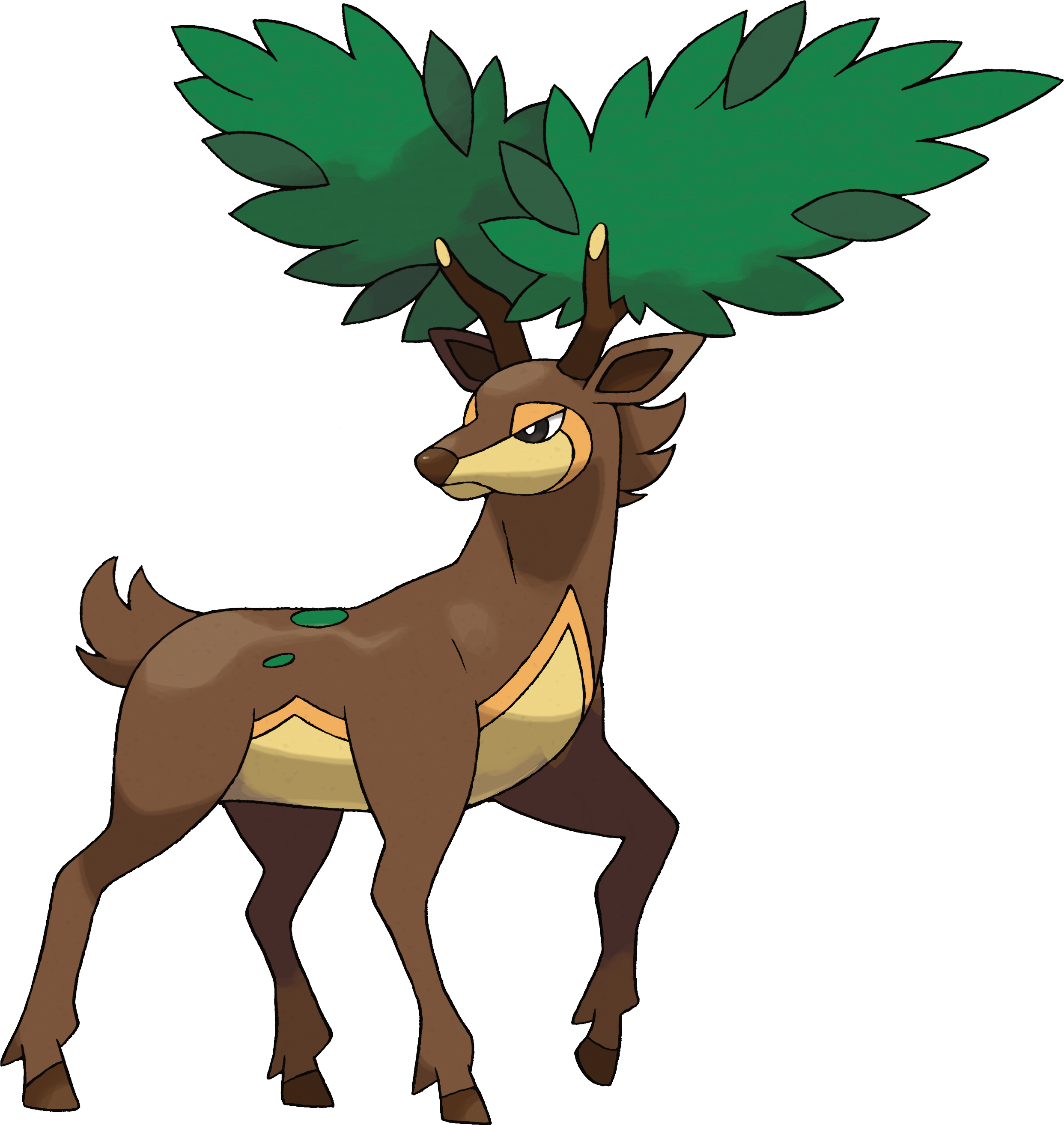 Sawsbuck's Summer Form Artwork For Pokémon Black And - Sawsbuck Pokemon - Free Transparent PNG Clipart Images Download. - Transparent PNG Free Download