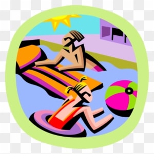 Vector Illustration Of Summer Swimming In The Pool - Graphic Design - Free Transparent PNG Clipart Images Download. - Summer Transparent PNG Free Download