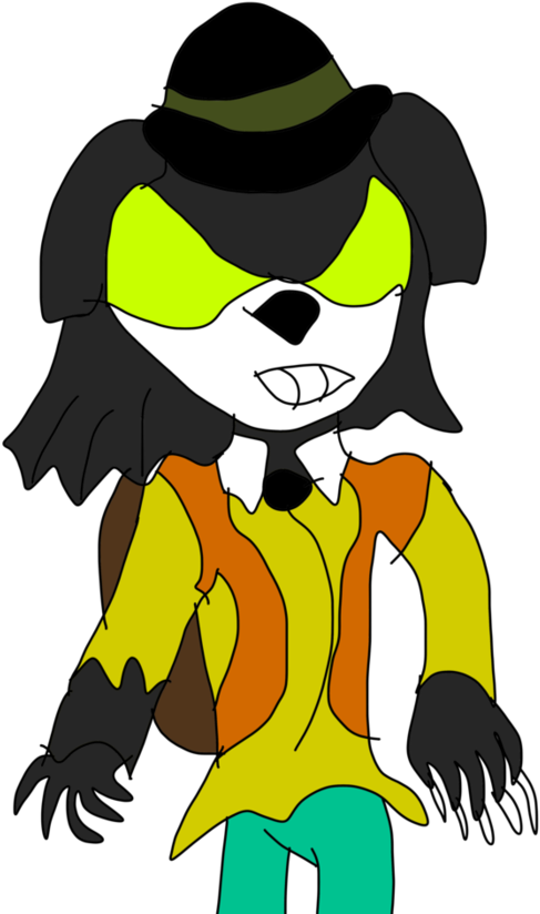 Mustafa The Black Dog Oc Summer Day - Cartoon - Free Transparent PNG Clipart Images Download. - Transparent PNG Free Download