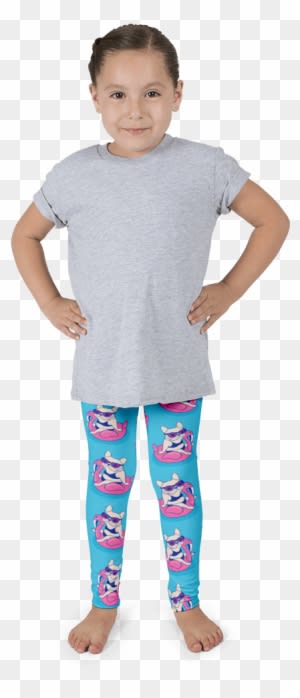 Frenchie Enjoys Summer On Flamingo Pool Float Kid's - Imagineavalon Kinder Kuh Leggins, Coole Kids Leggins, - Free Transparent PNG Clipart Images Download. - Summer Transparent PNG Free Download