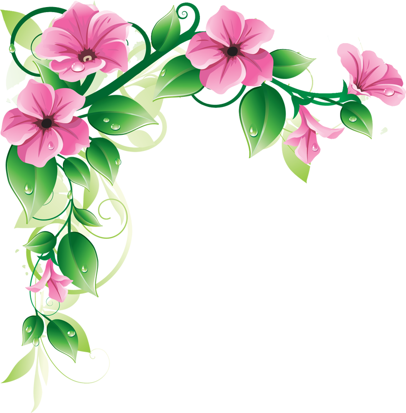 Grab This Free Clipart To Celebrate The Summer - Corner Flower Designs Png - Free Transparent PNG Clipart Images Download. - Transparent PNG Free Download