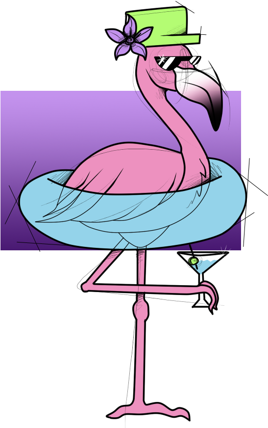 Summer / Party Flamingo By Sofficixribelle Summer / - Digital Art - Free Transparent PNG Clipart Images Download. - Transparent PNG Free Download