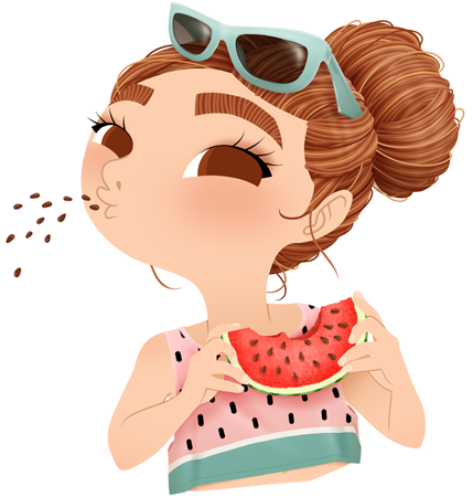 Anna Lubinski - Illustration - Cartoon Portrait - Character - Illustration - Free Transparent PNG Clipart Images Download. - Summer Transparent PNG Free Download