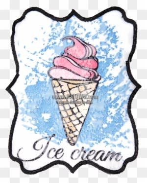 Ice Cream In Summer Large Patch For Shirts - Ice Cream - Free Transparent PNG Clipart Images Download. - Summer Transparent PNG Free Download