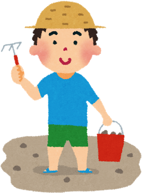 Have You Ever Tried Clam Digging The Season In Japan - 潮干狩り フリー 画像 イラスト - Free Transparent PNG Clipart Images Download. - Transparent PNG Free Download
