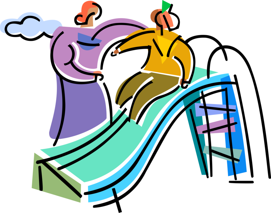 Vector Illustration Of Mother And Child Play On Playground - Vector Illustration Of Mother And Child Play On Playground - Free Transparent PNG Clipart Images Download. - Transparent PNG Free Download